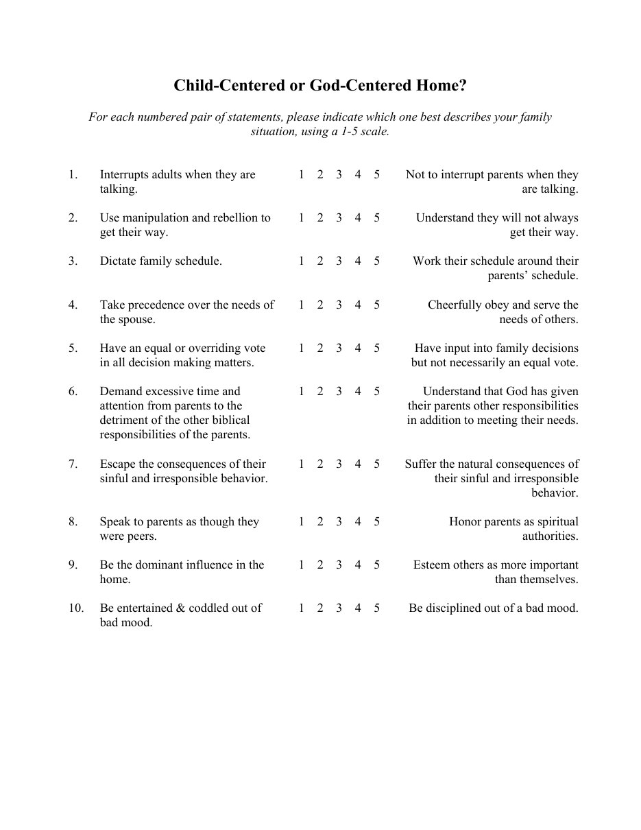 First page of Child-Centered or God-Centered?