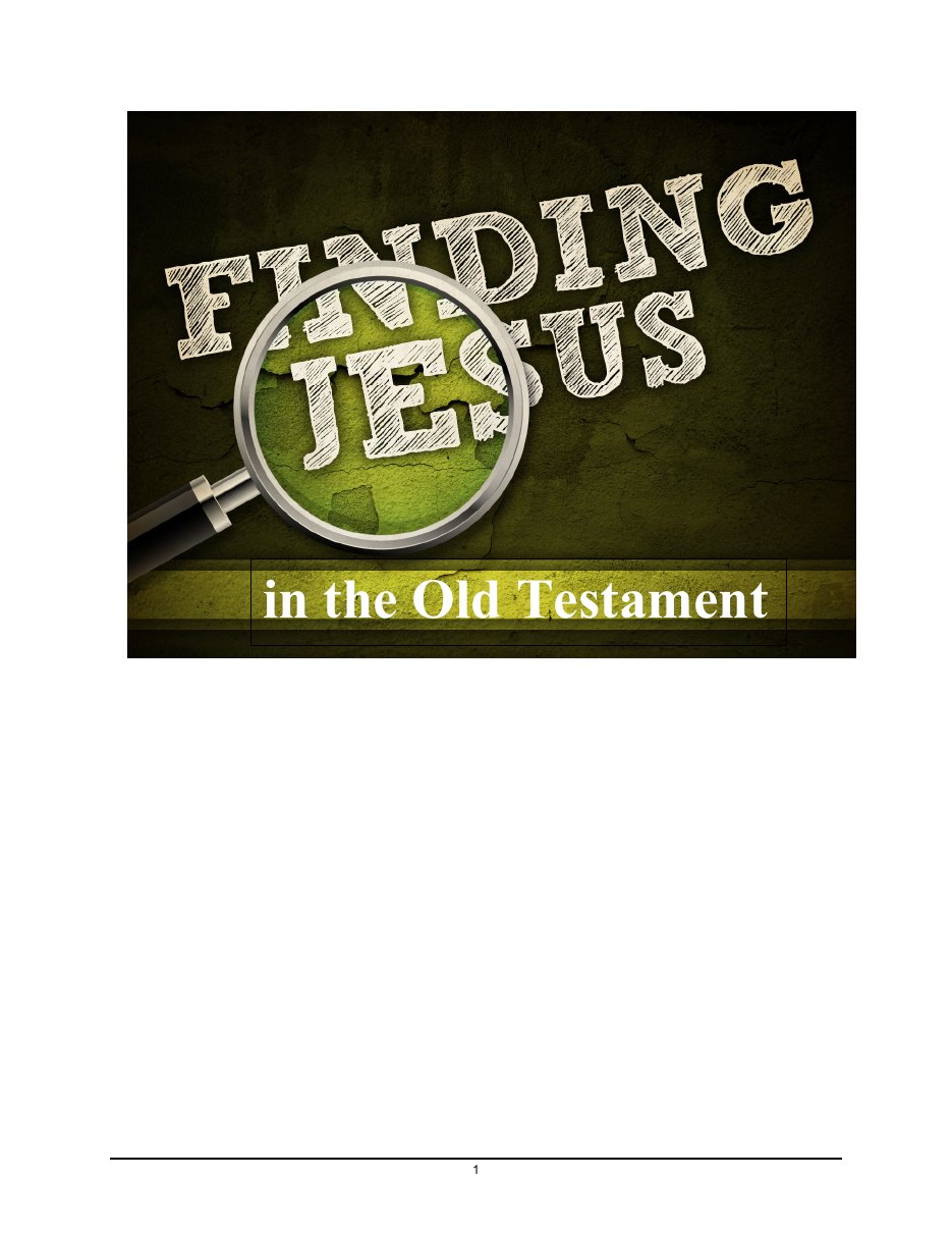 First page of Christ in the Old Testament