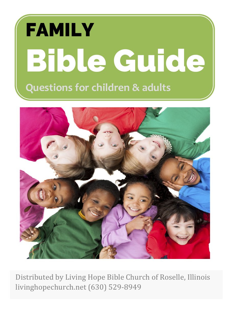 First page of Family Bible Guide